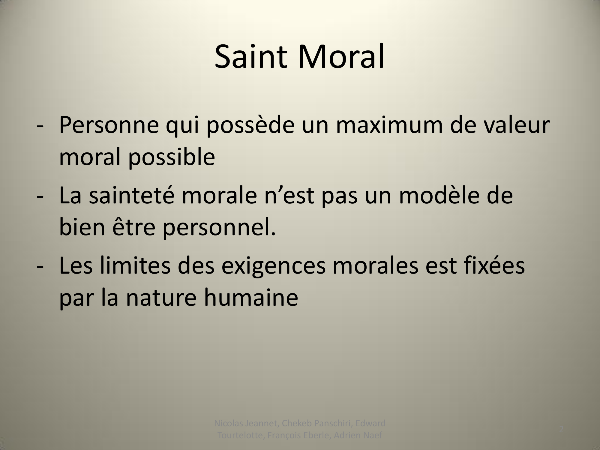 Prévisualisation du document Le Saint-Moral