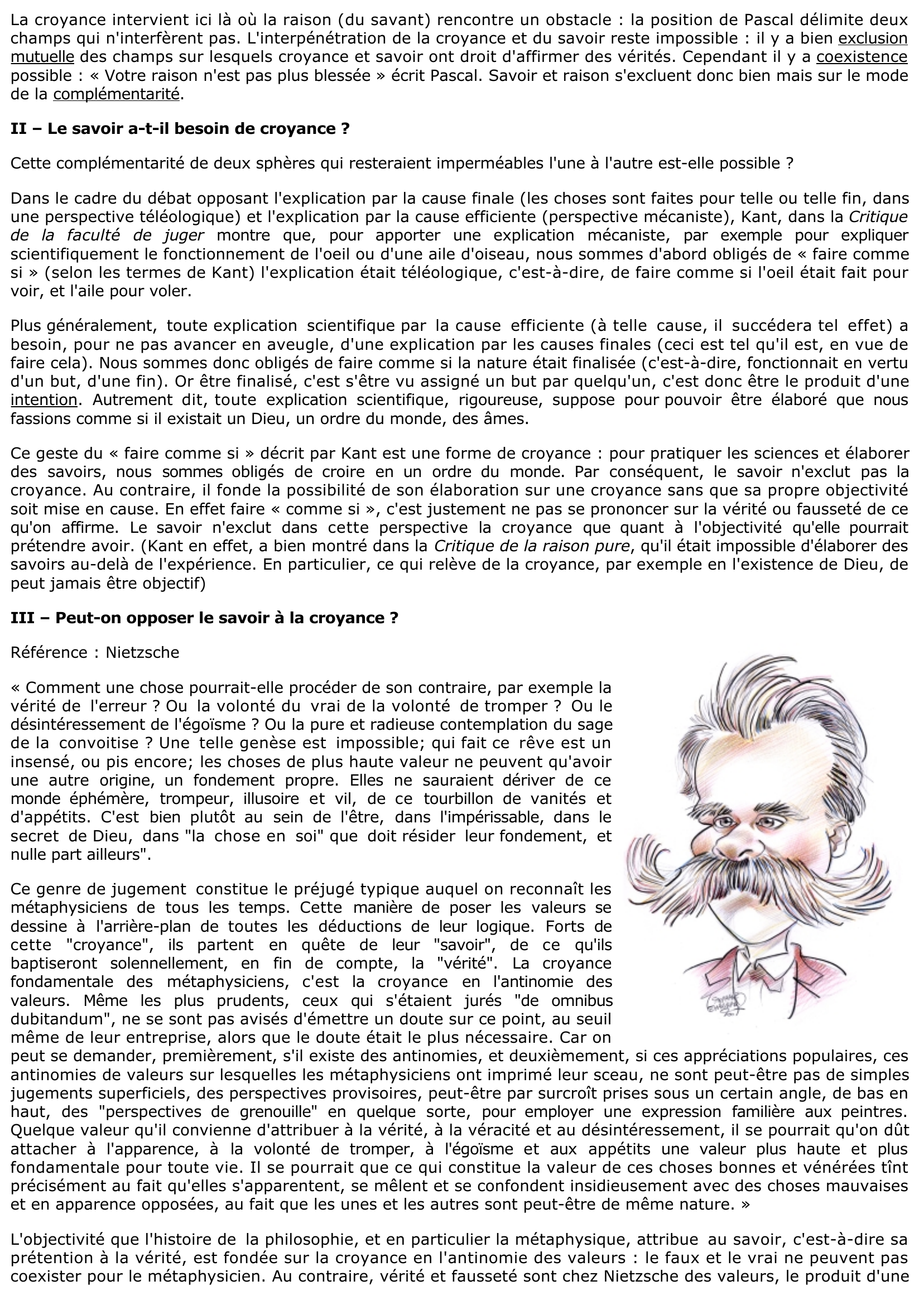 Prévisualisation du document Le savoir exclut-il toute forme de croyance 	?