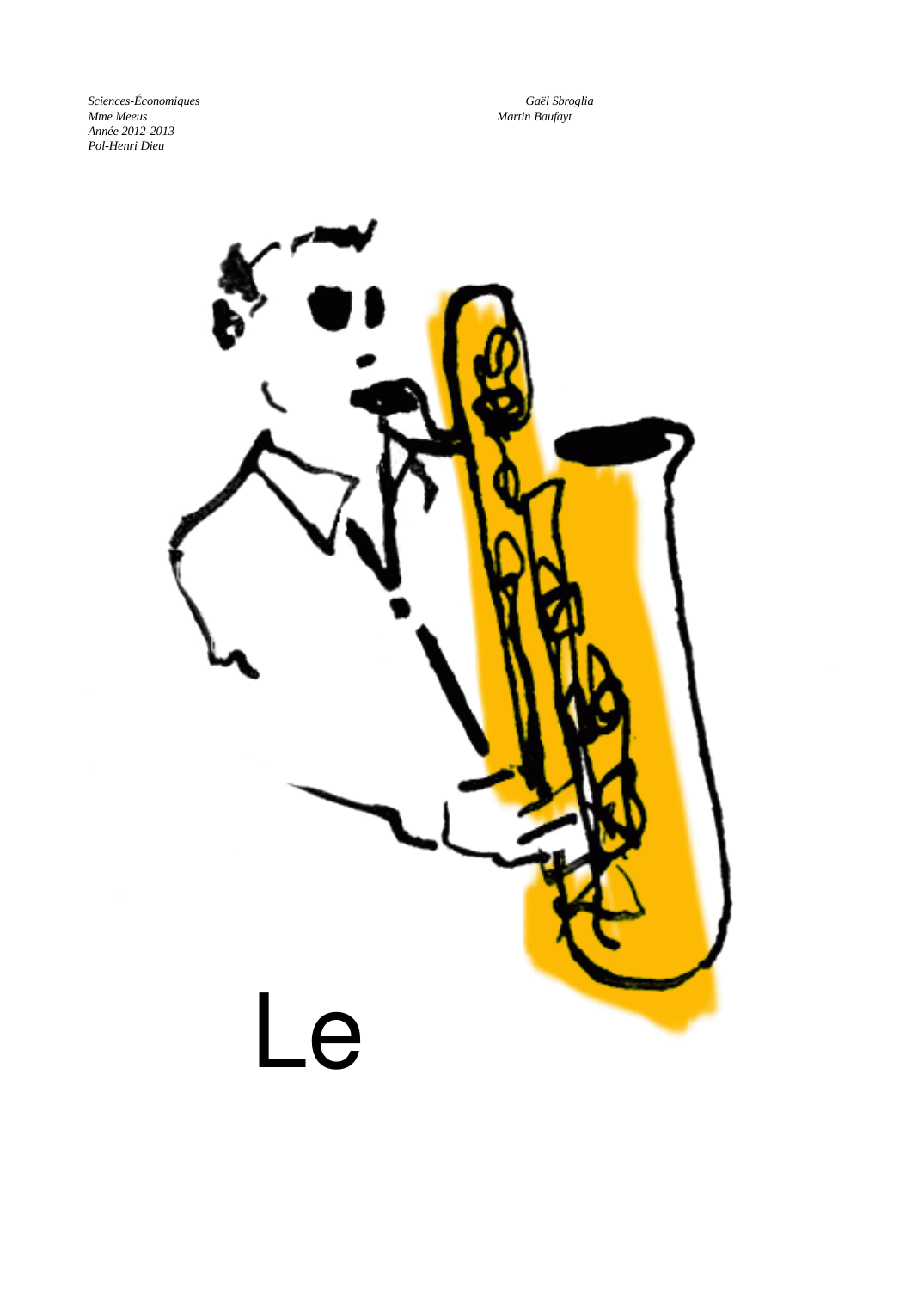 Prévisualisation du document Le saxophone