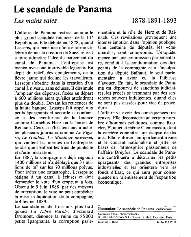 Prévisualisation du document Le scandale de PanamaLes mains sales.