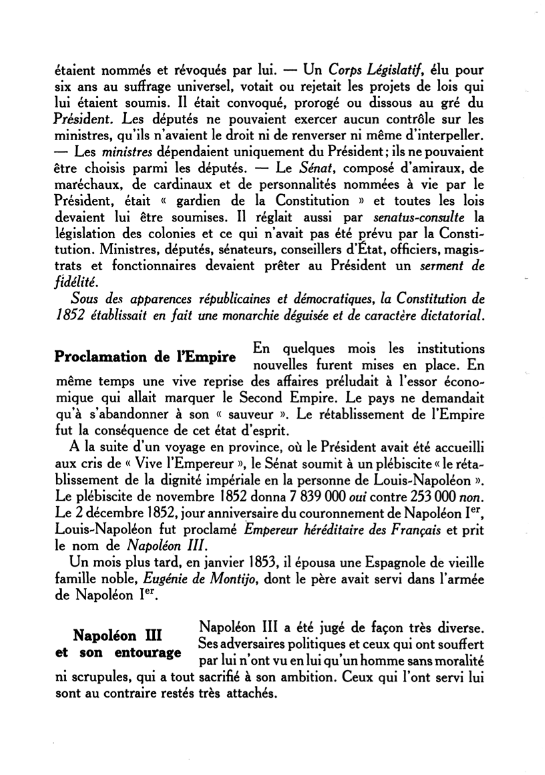 Prévisualisation du document LE SECOND EMPIRE (1852-1870) - HISTOIRE