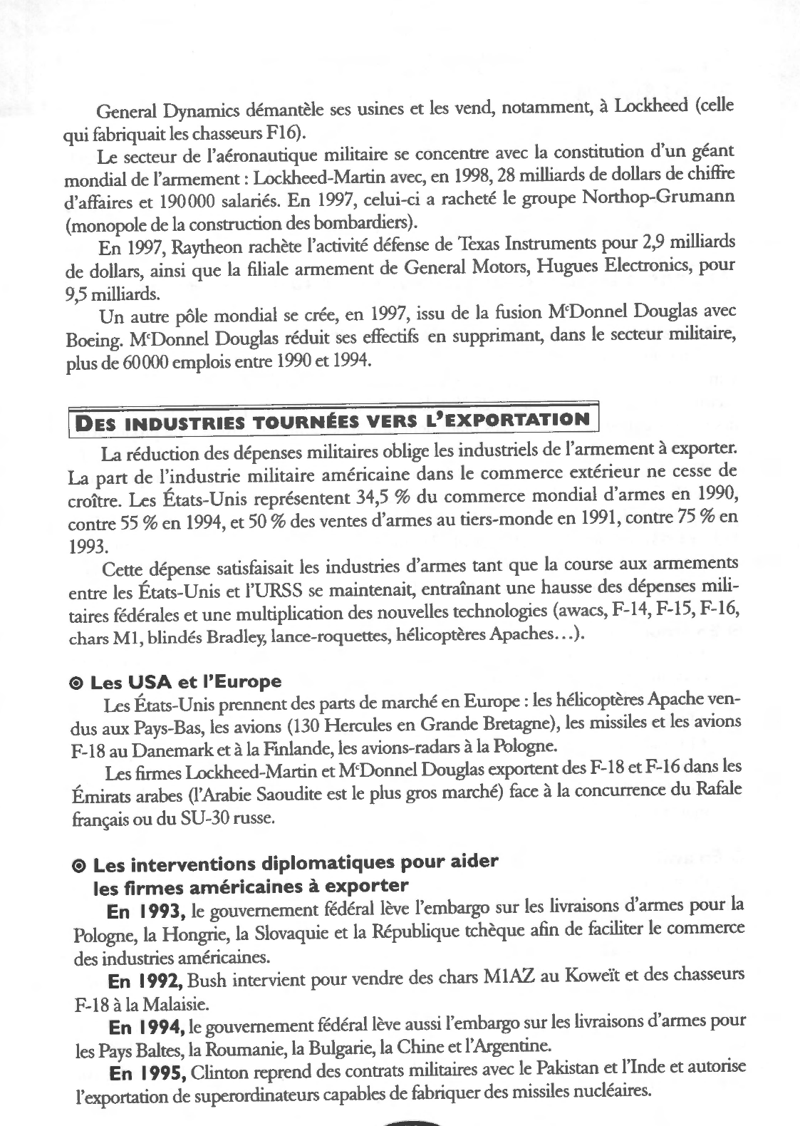 Prévisualisation du document Le secteur militaro-industriel aux Etats-unis