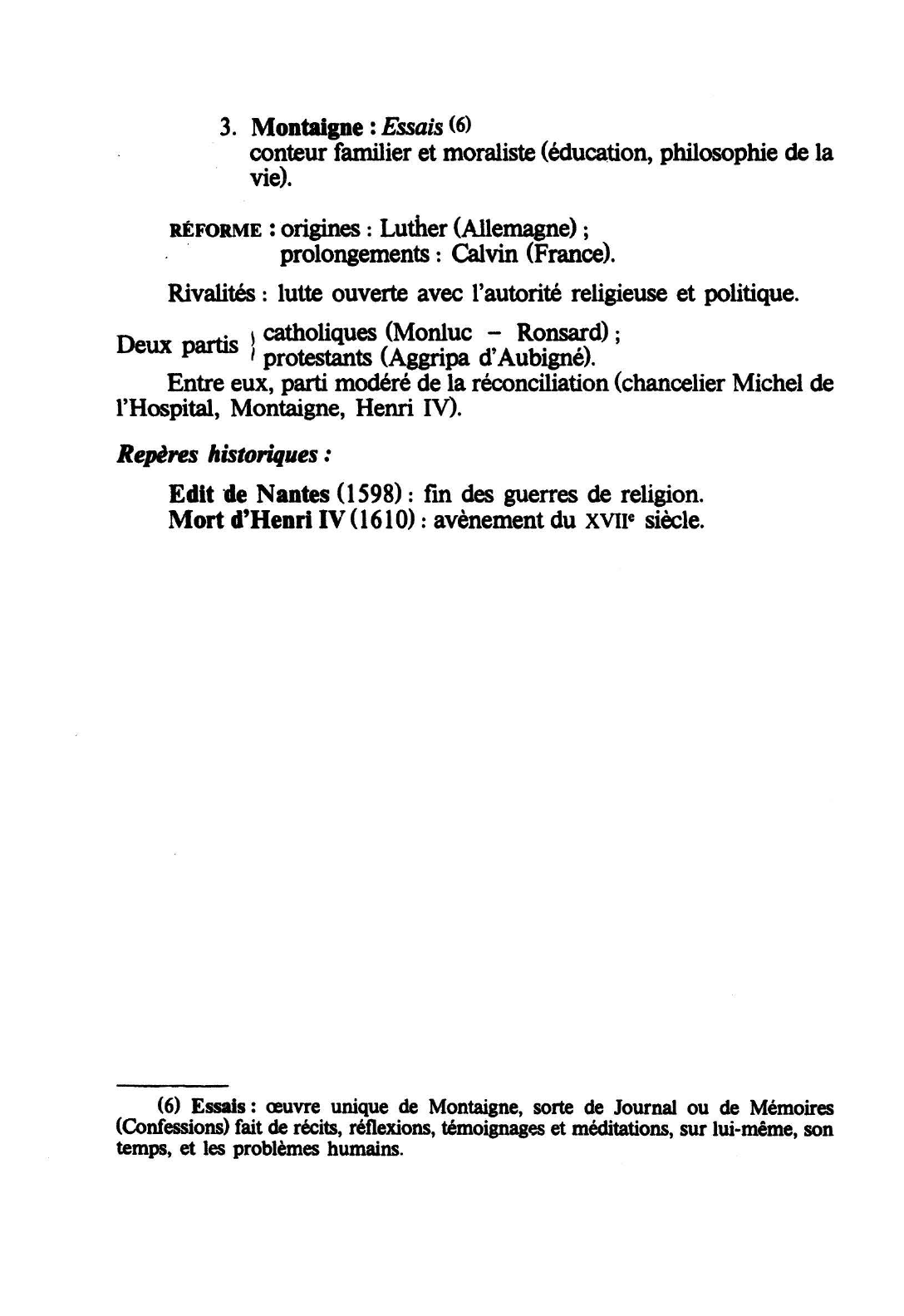 Prévisualisation du document LE SEIZIÈME SIÈCLE SIÈCLE DE LA RENAISSANCE - Des guerres d'Italie aux guerres de religion