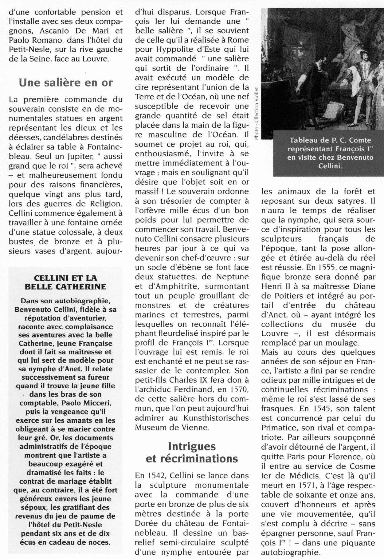 Prévisualisation du document Le séjour en France de Benvenuto Cellini