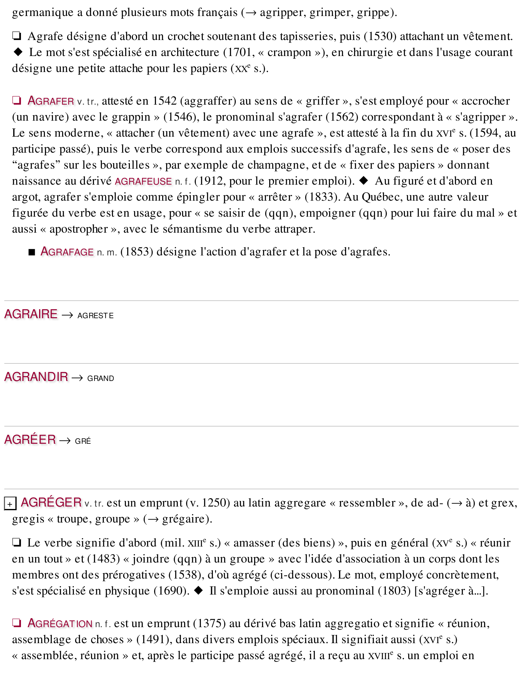 Prévisualisation du document Le sens grec reste vivant dans les emprunts didactiques au grec par le latin : AGONIST E n.