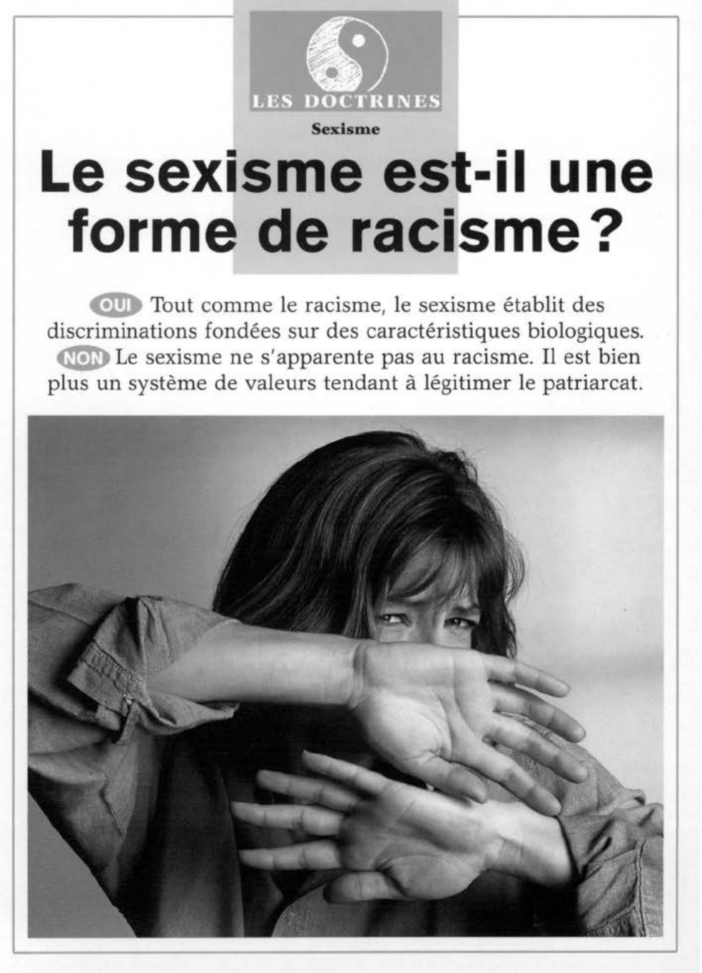 Prévisualisation du document Le sexisme est-il une forme de racisme ?