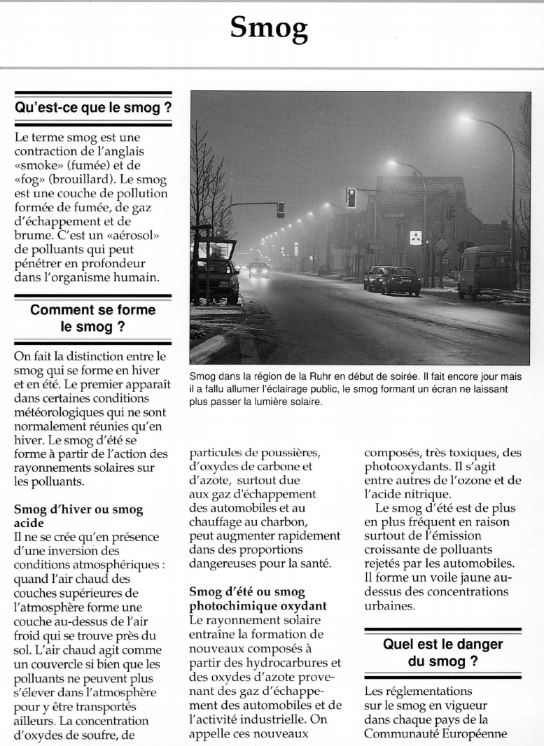 Prévisualisation du document Le Smog.
