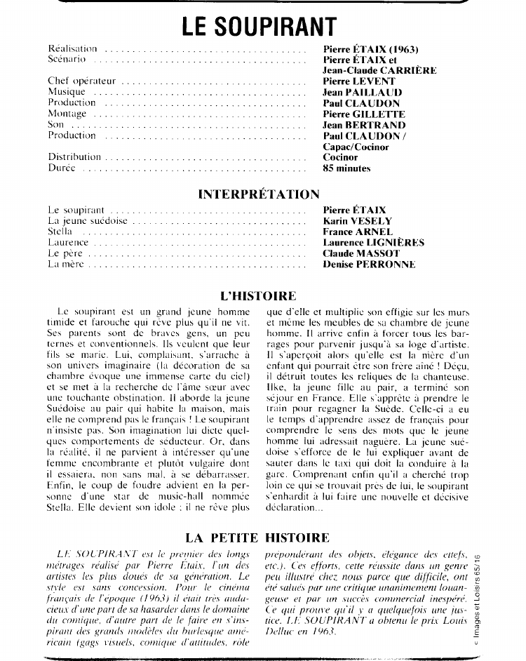 Prévisualisation du document LE SOUPIRANT