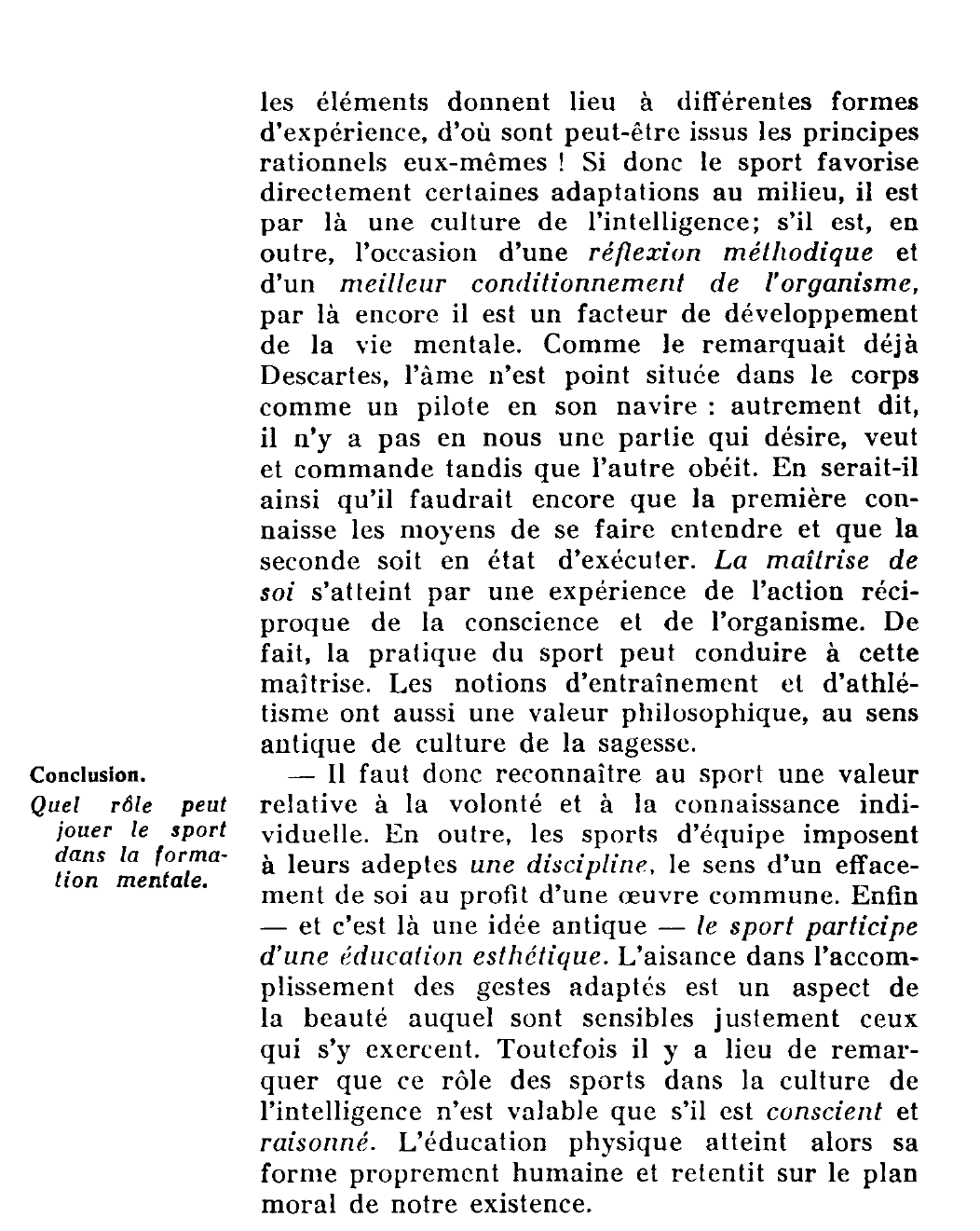 Prévisualisation du document Le sport et l'intelligence