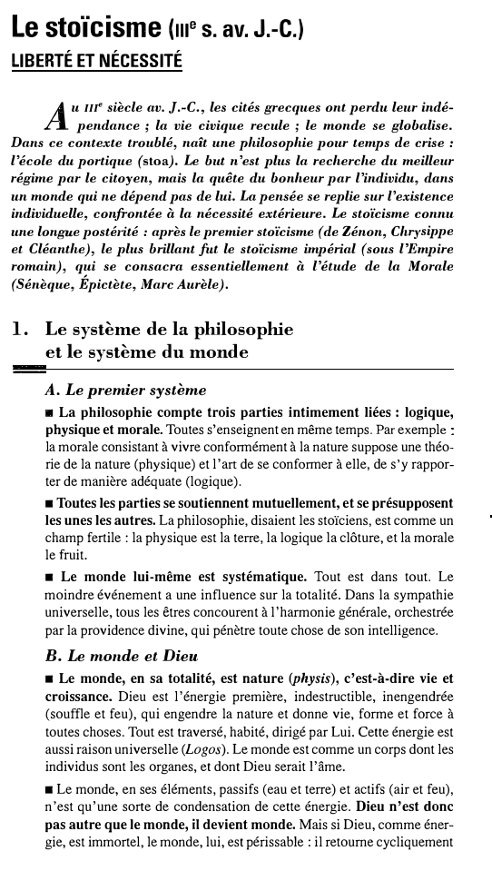 Prévisualisation du document Le stoïcisme (m e S. av. J.-C.)
LIBERTÉ ET NÉCESSITÉ

A

u III" siècle av. J.-C., les cités grecques ont...