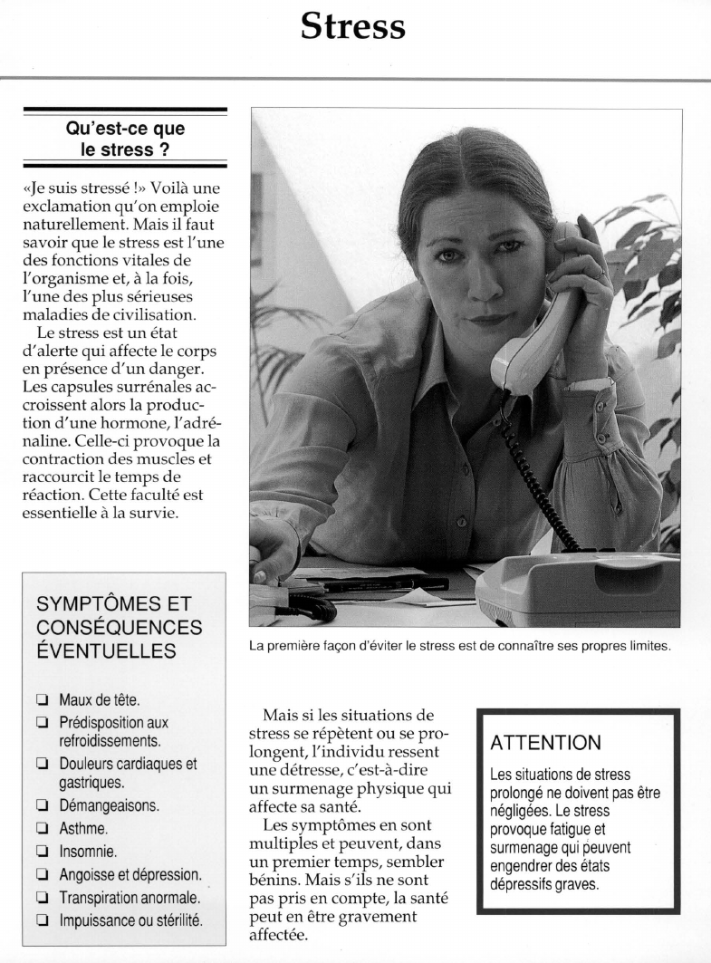 Prévisualisation du document Le Stress.