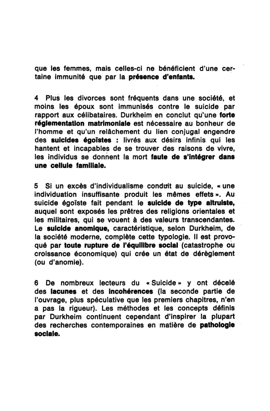 Prévisualisation du document Le Suicide de Durkheim (Emile) - Fiche de lecture