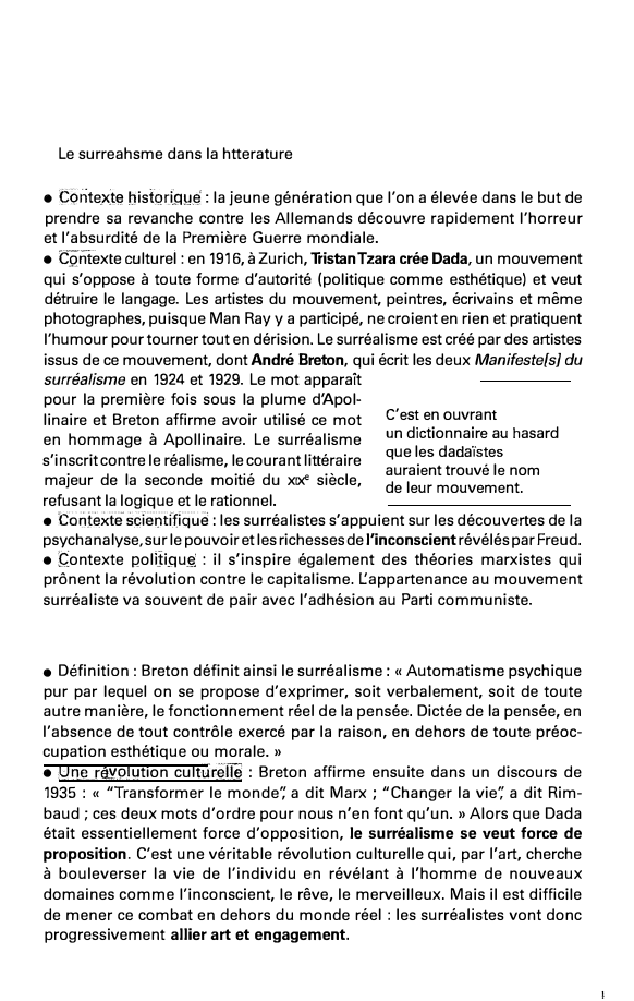 Prévisualisation du document Le surreahsme dans la htterature
• Ç9nte.x}E1!]istQdgyê: la jeune génération que l'on a élevée dans le but de
prendre sa...