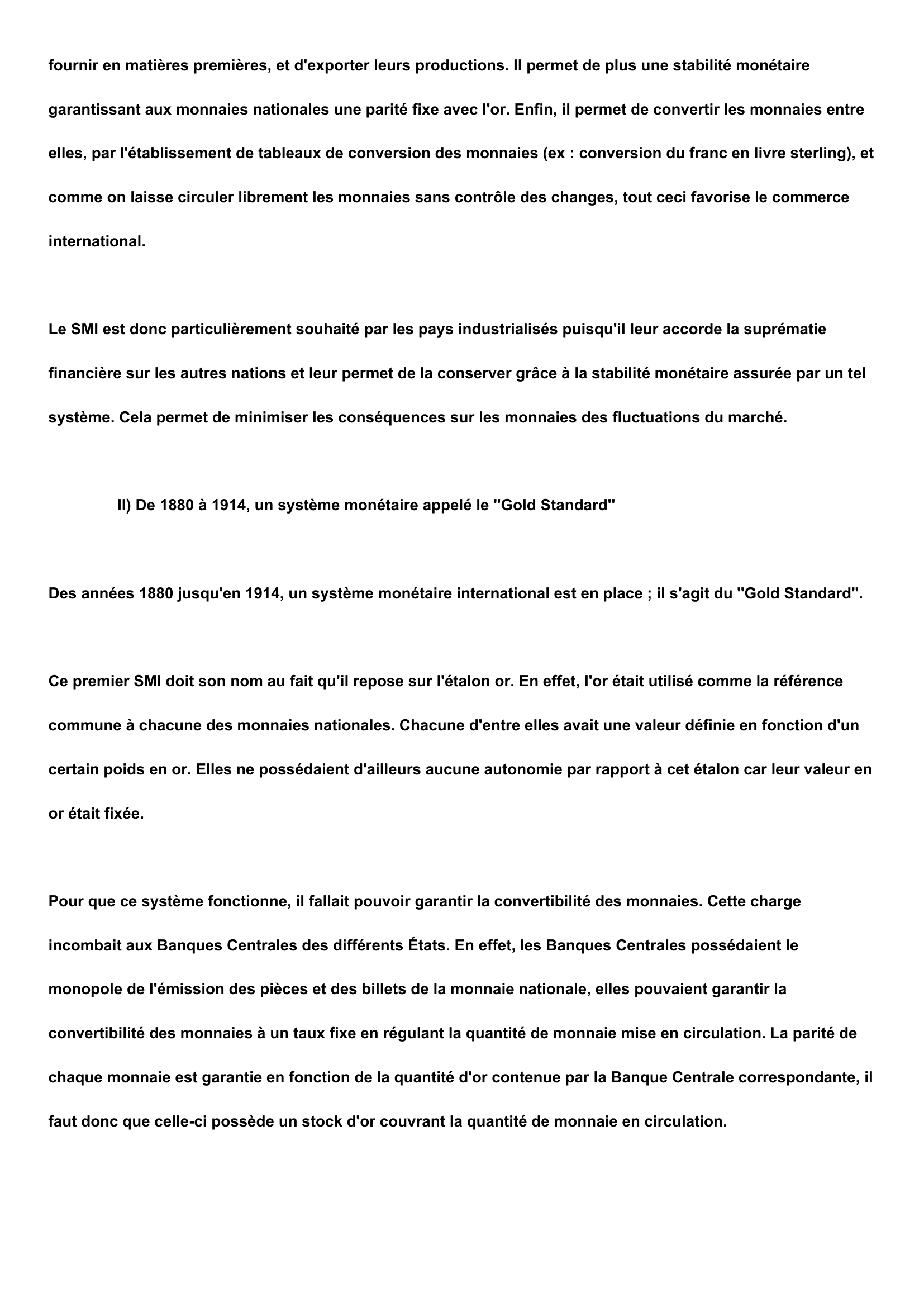 Prévisualisation du document Le Système Monétaire International (SMI) avant 1914
