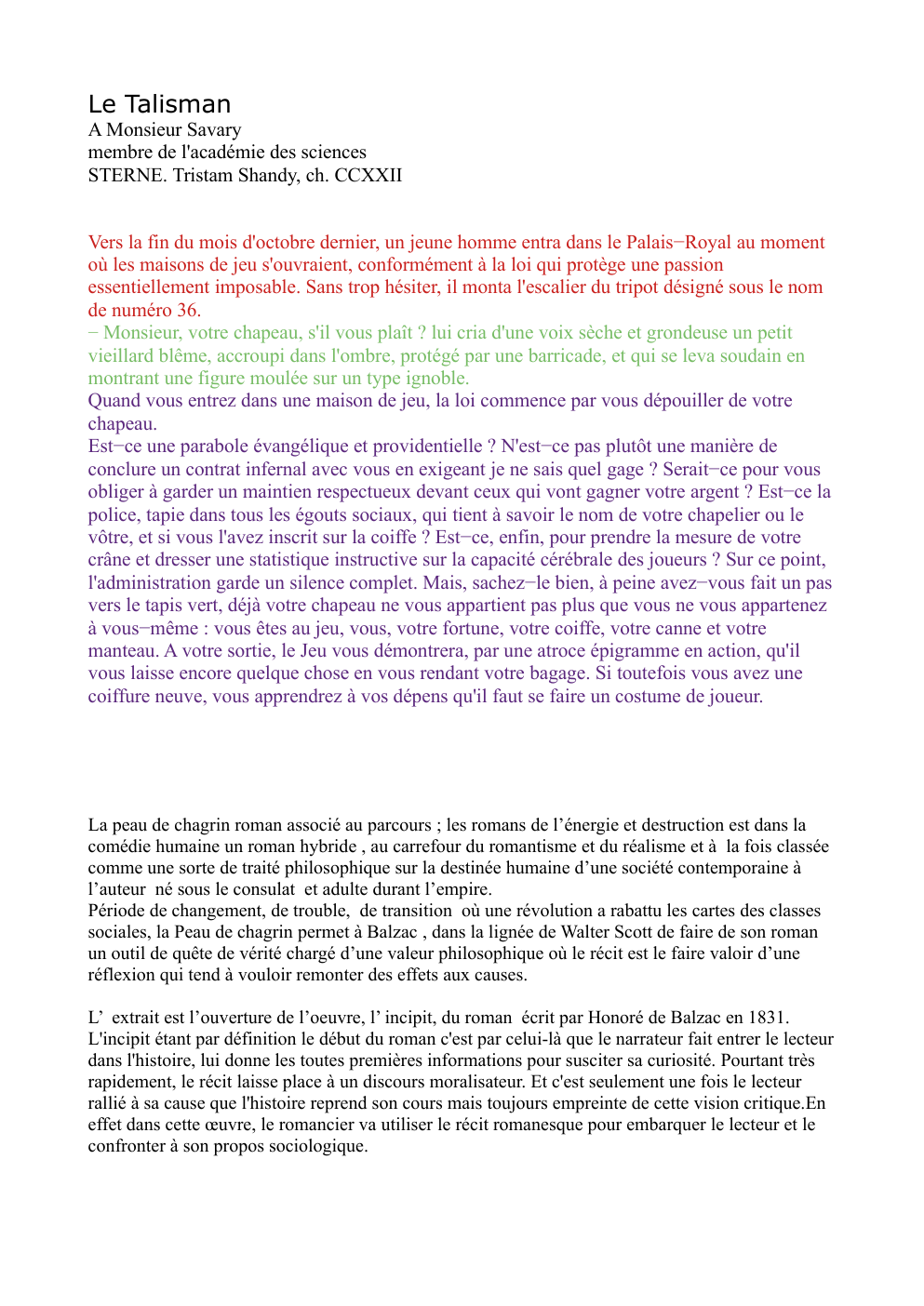 Prévisualisation du document Le Talisman prologue  Balzac