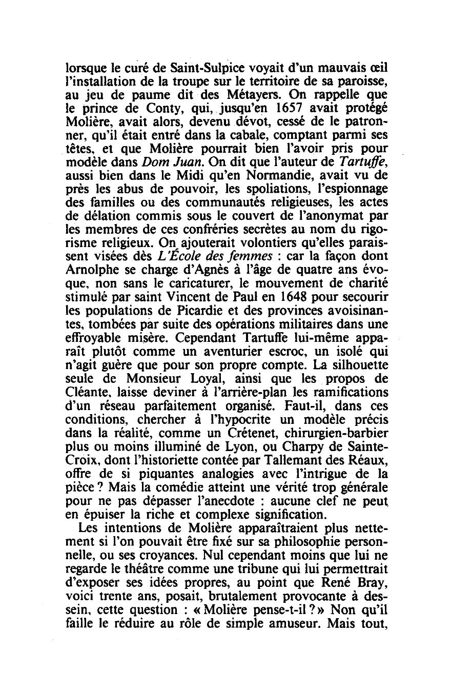 Prévisualisation du document Le Tartuffe de Molière (analyse)