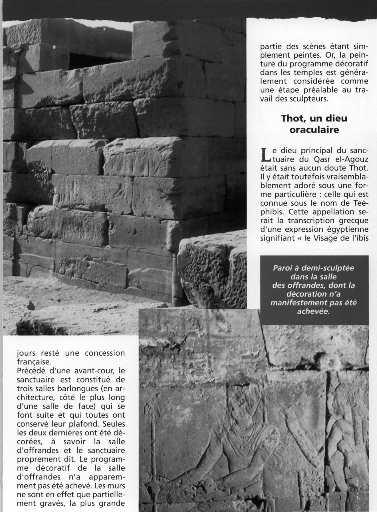 Prévisualisation du document Le temple du « Visage de l'ibis parle » à Thèbes