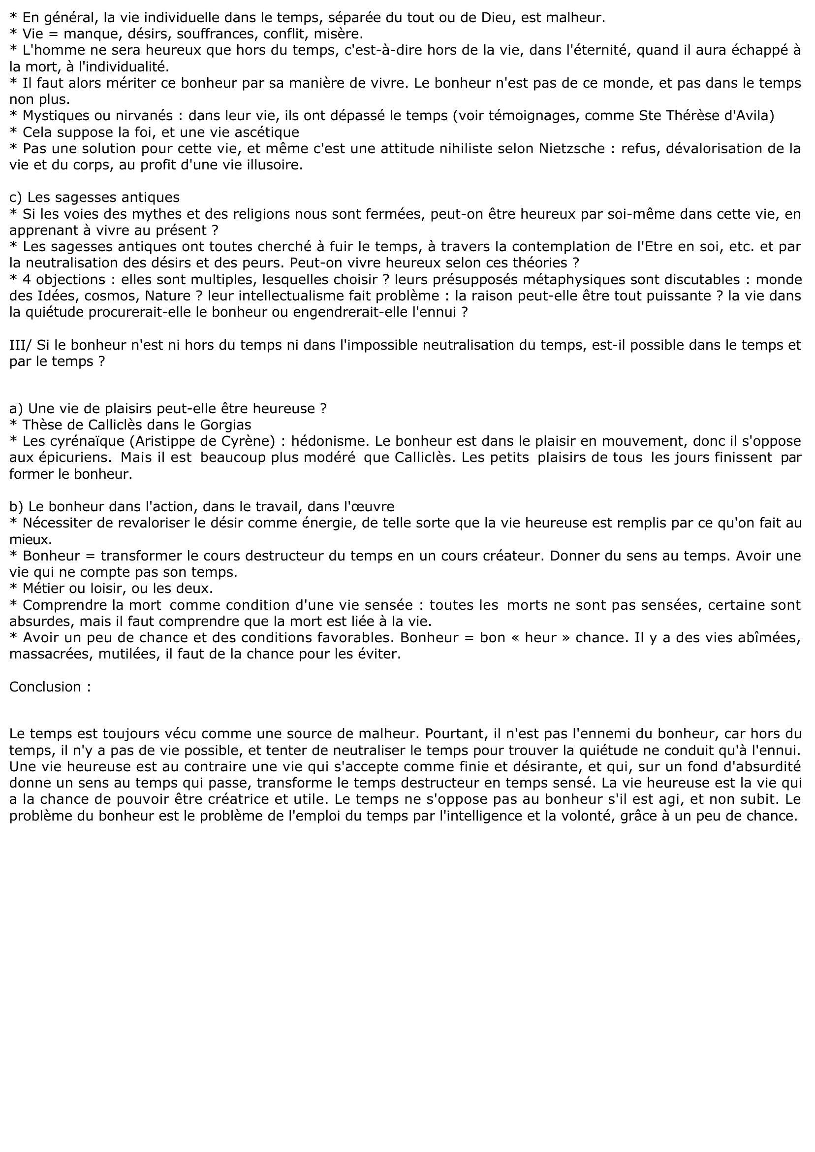 Prévisualisation du document Le temps est-il l'ennemi du bonheur ?