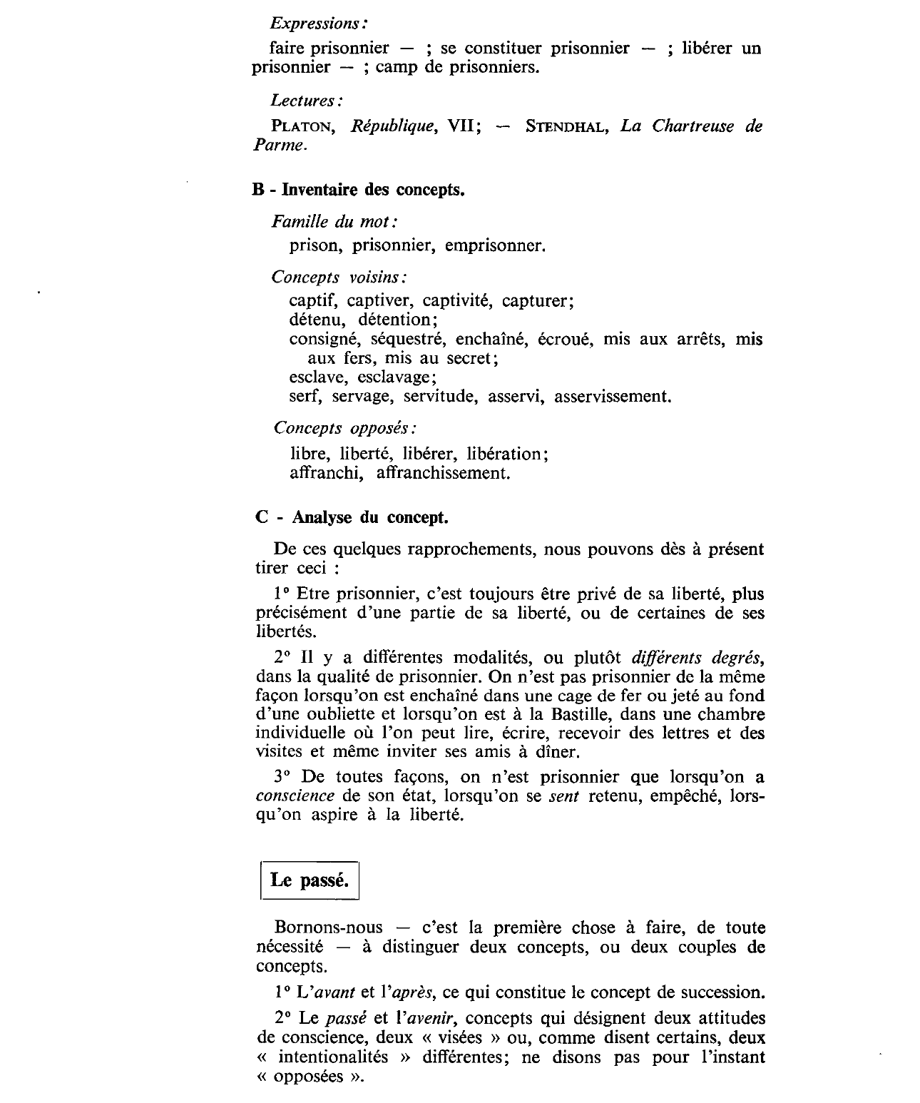 Prévisualisation du document Le temps passé est-il une prison ?