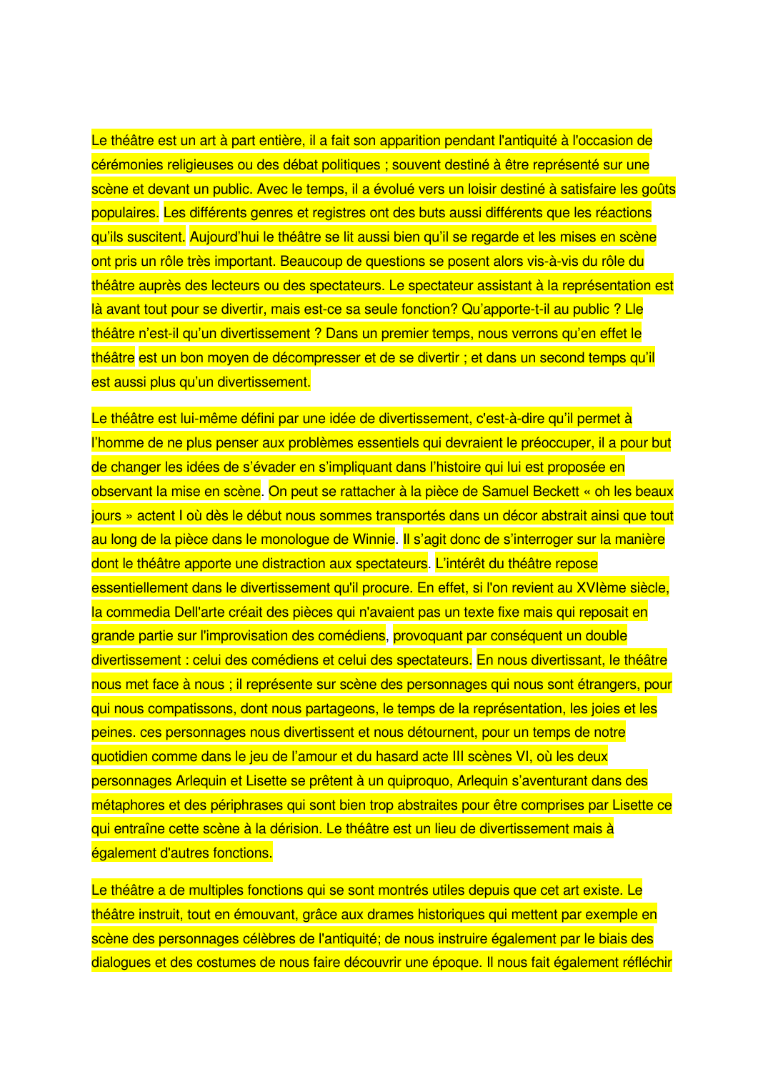 Prévisualisation du document le theatre