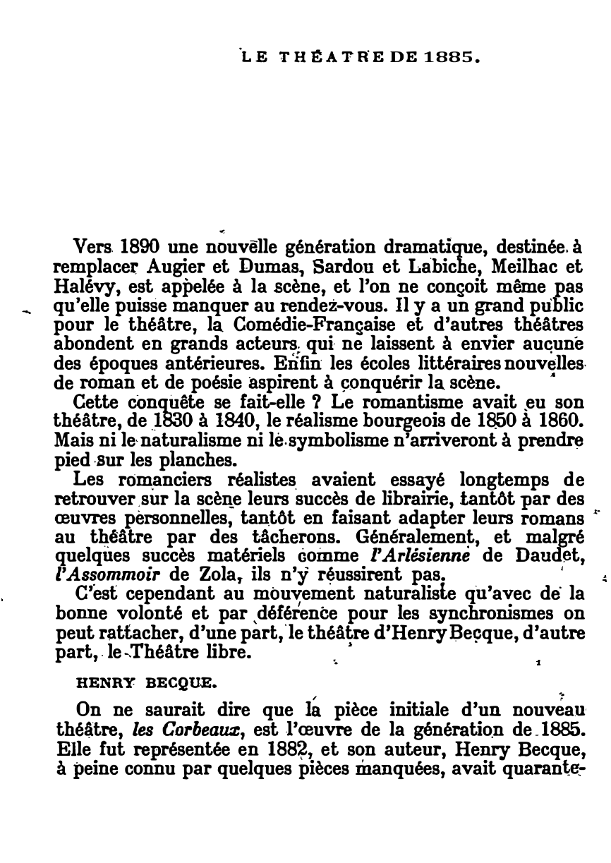 Prévisualisation du document LE THÉÂTRE DE 1885
