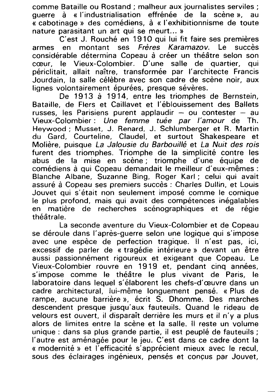 Prévisualisation du document LE THÉÂTRE DE 1913 à 1939 en France
