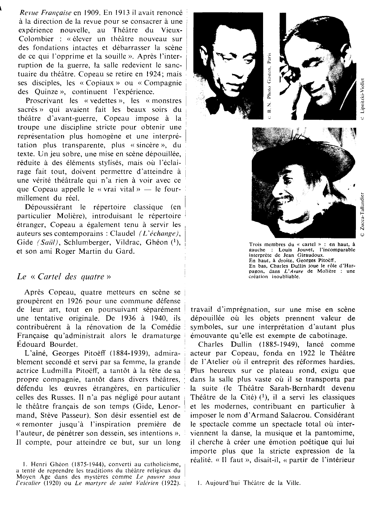 Prévisualisation du document LE THÉÂTRE DE 1919 à 1939 (Histoire littéraire)