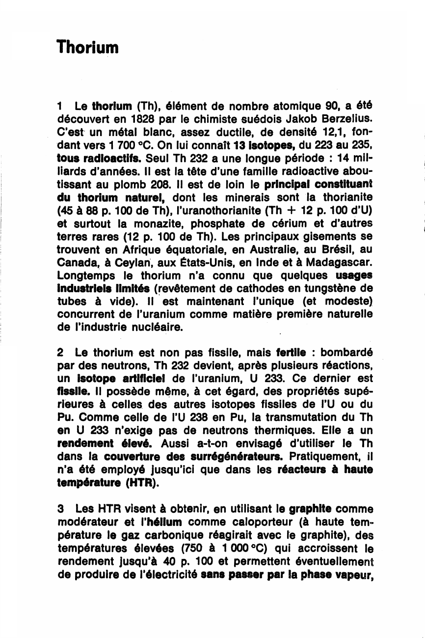 Prévisualisation du document Le Thorium