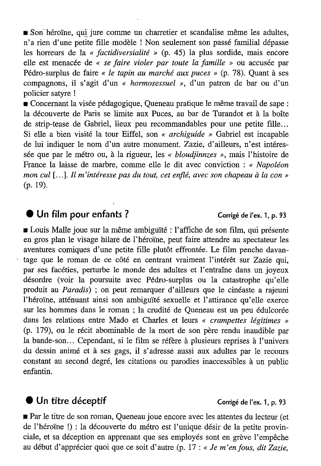 Prévisualisation du document Le titre de Zazie dans le métro --> roman de Raymond Queneau