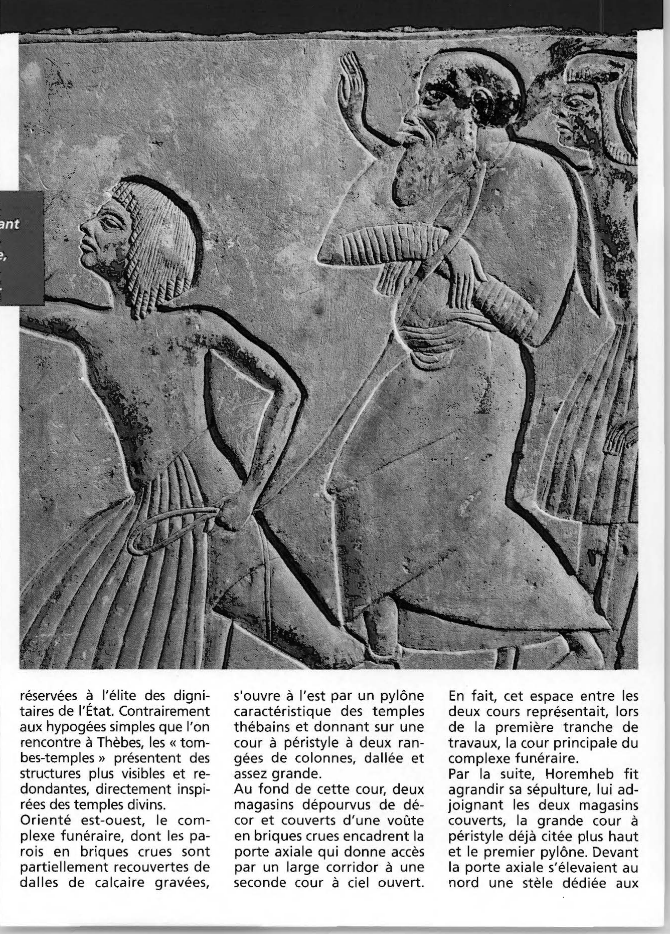 Prévisualisation du document Le tombeau d'Horemheb à Saqqarah