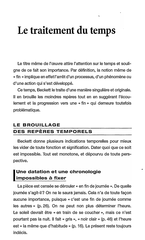 Prévisualisation du document Le traitement du temps
Le titre même de l'œuvre attire l'attention sur le temps et souli­
gne de ce fait...