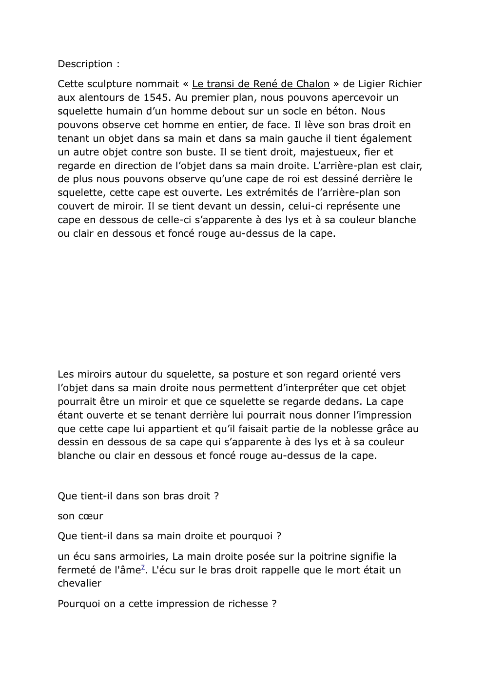 Prévisualisation du document Le transi de Renée Chalon