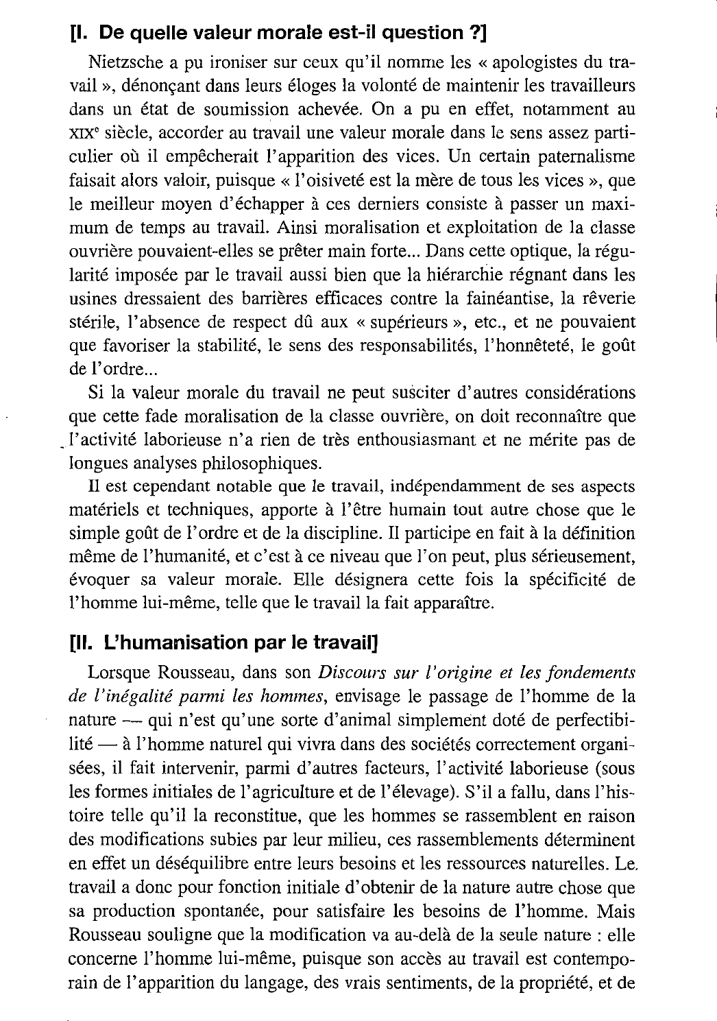 Prévisualisation du document Le travail est-il davantage, pour l’homme, qu’une activité matérielle ?