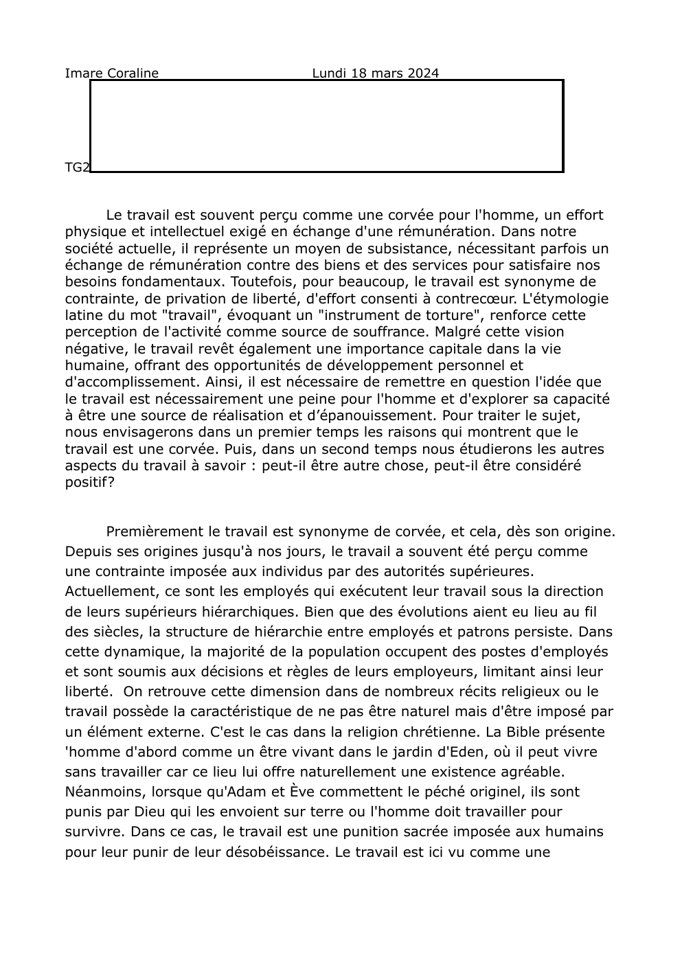 Prévisualisation du document Le travail est-il nécessaire à l'homme ?