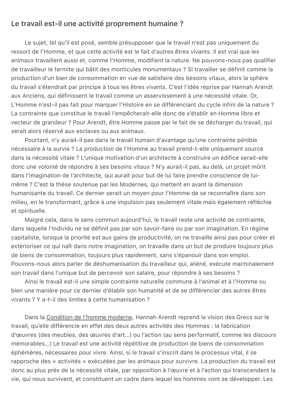 Prévisualisation du document le travail est il proprement humain