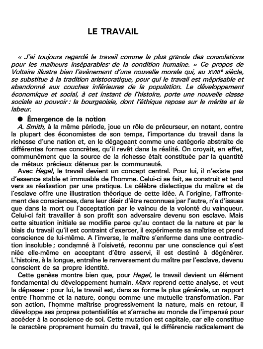 Prévisualisation du document LE TRAVAIL
« J'ai toujours regardé le travail comme la plus grande des consolations
pour les malheurs inséparables· de la...