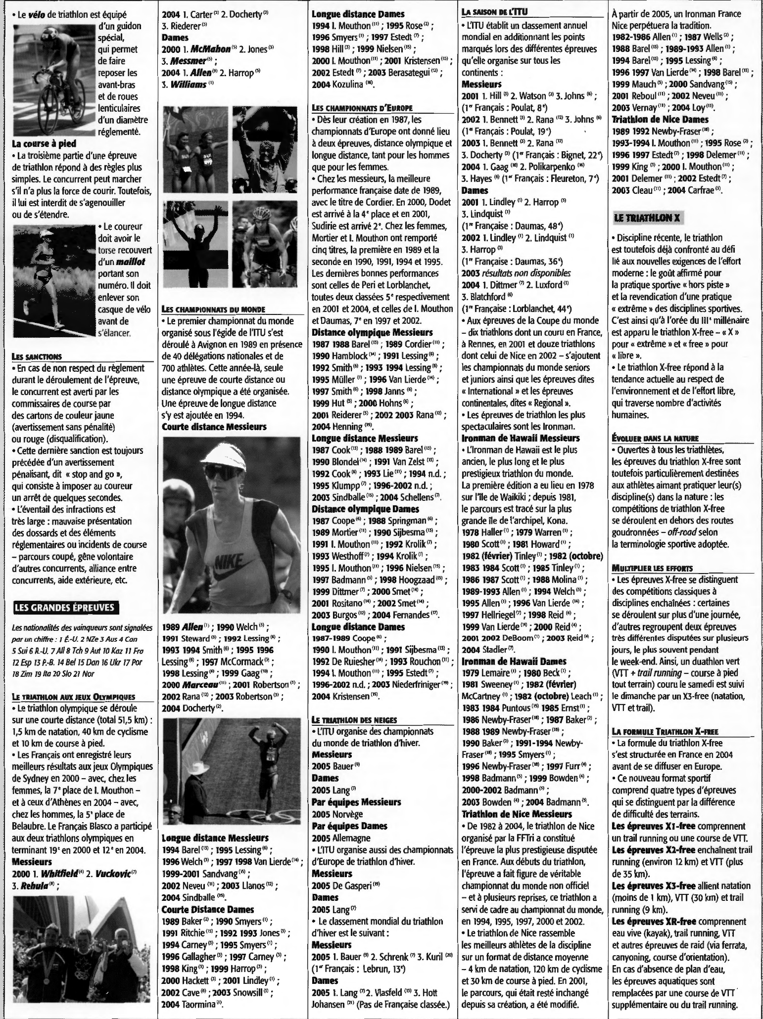 Prévisualisation du document Le triathlon