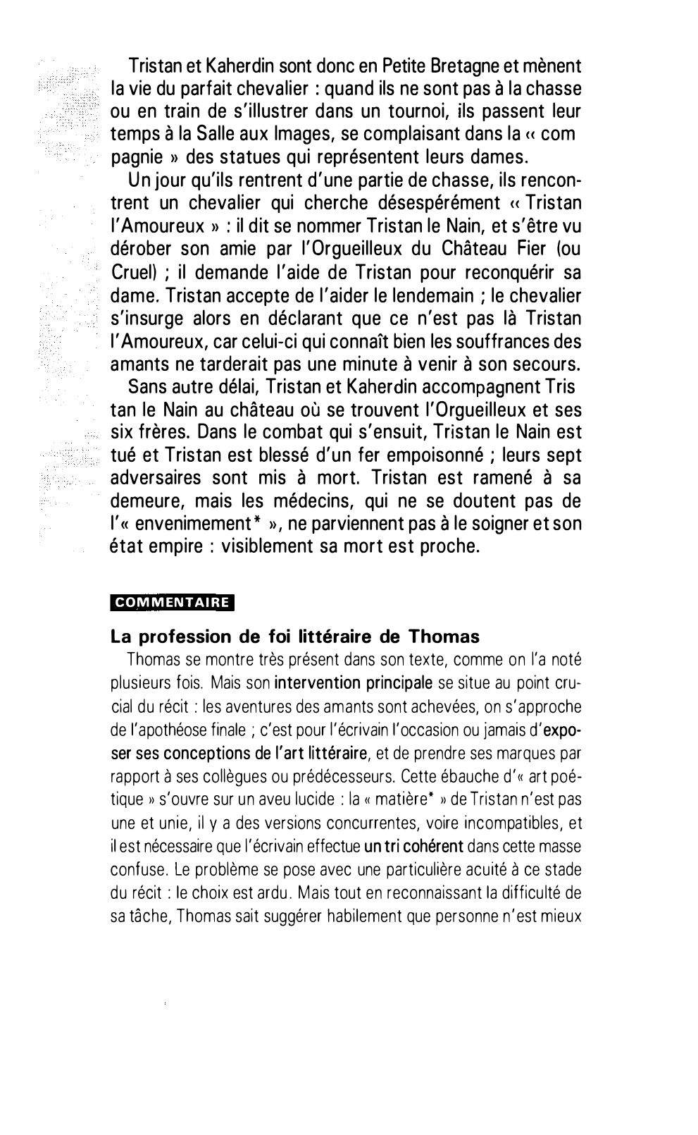 Prévisualisation du document LE TRISTAN DE THOMAS D ANGLETERRE: TRISTAN LE NAIN