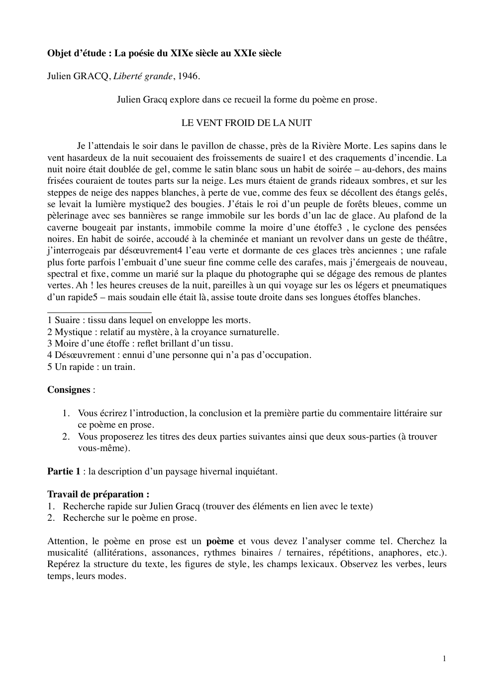 Prévisualisation du document Le vent froid de la nuit