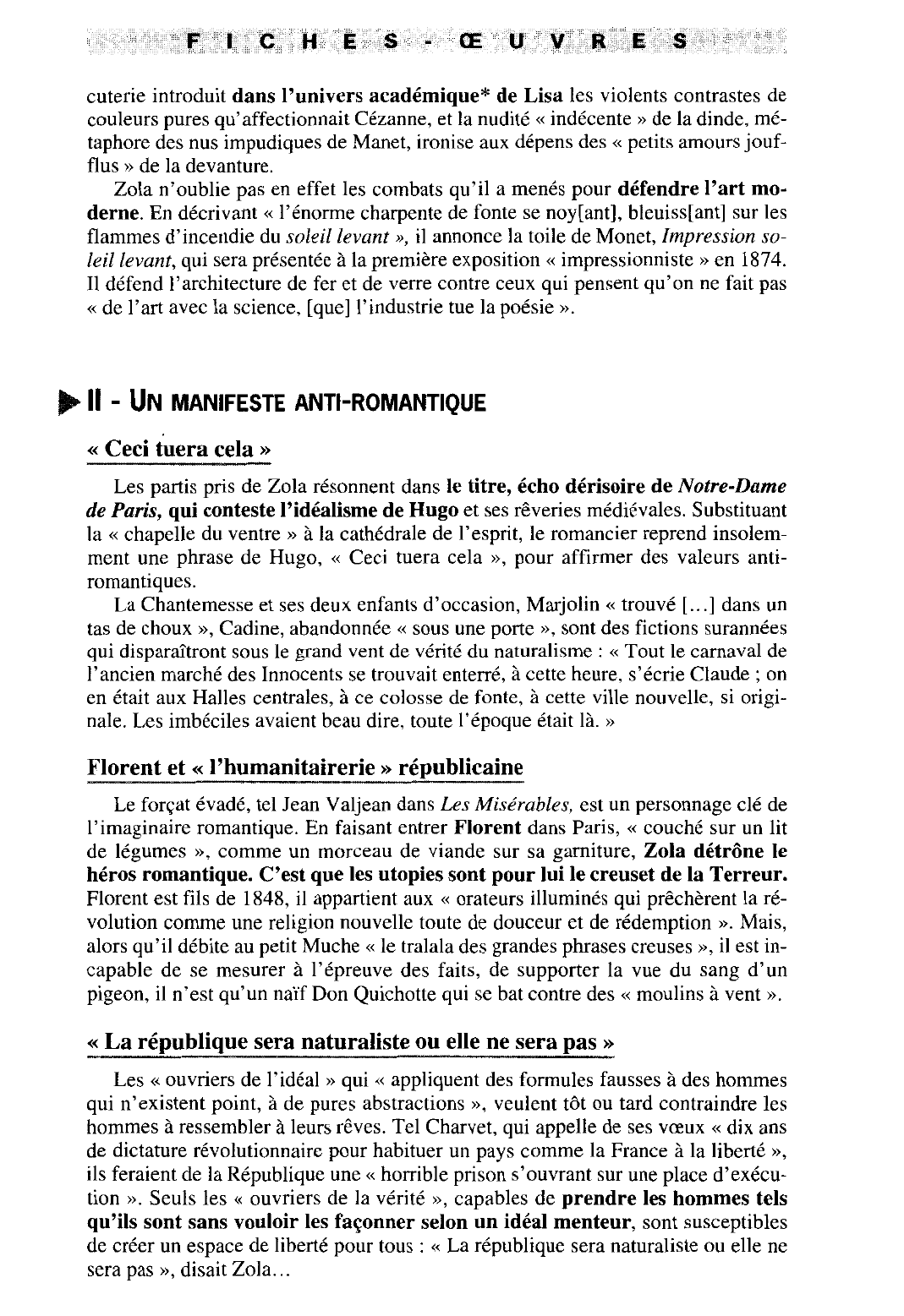 Prévisualisation du document Le Ventre de Paris (1873) - Résumé et analyse