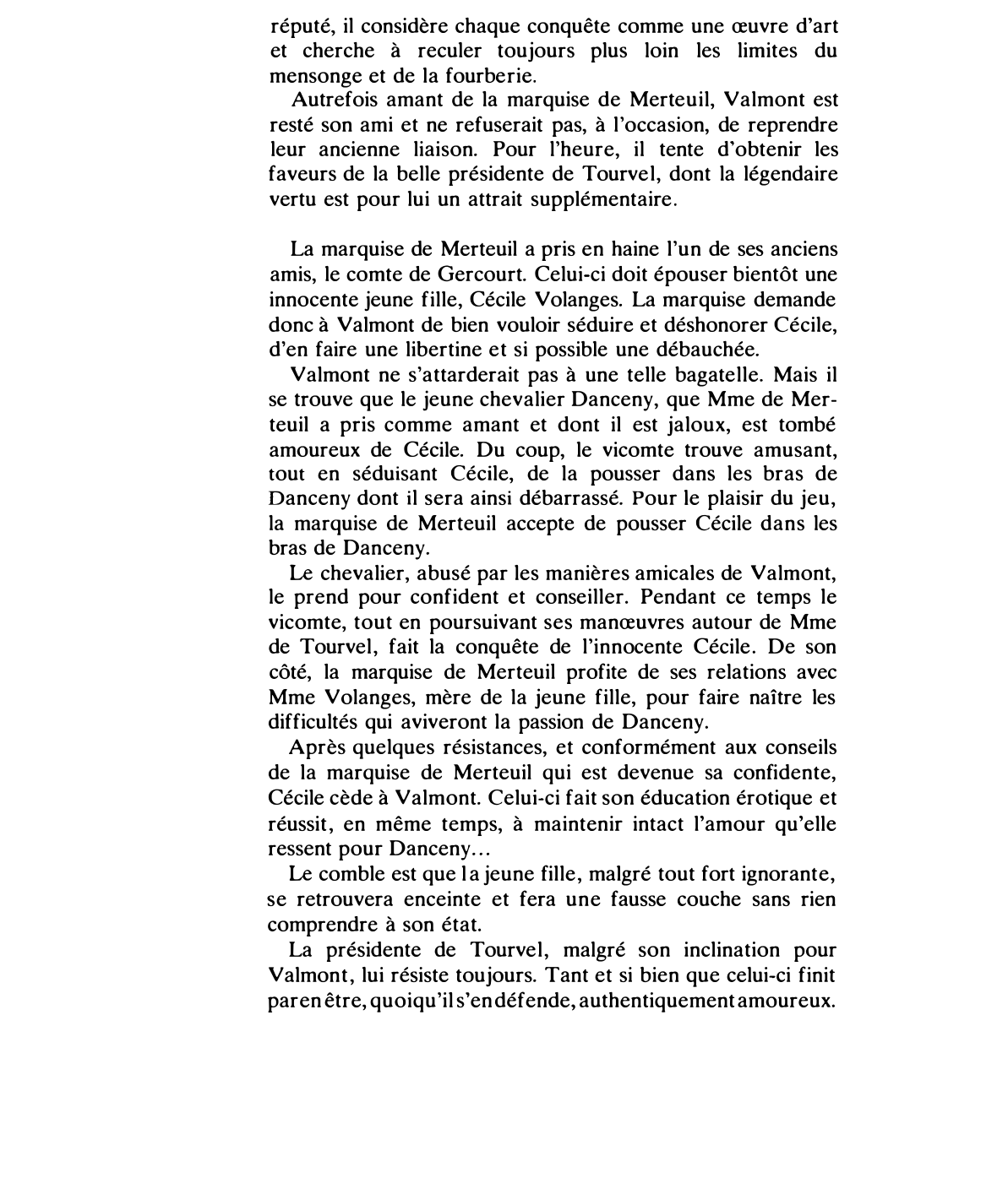Prévisualisation du document LE VICOMTE DE VALMONT et LA MARQUISE   DE MERTEUIL (analyse du personnage)