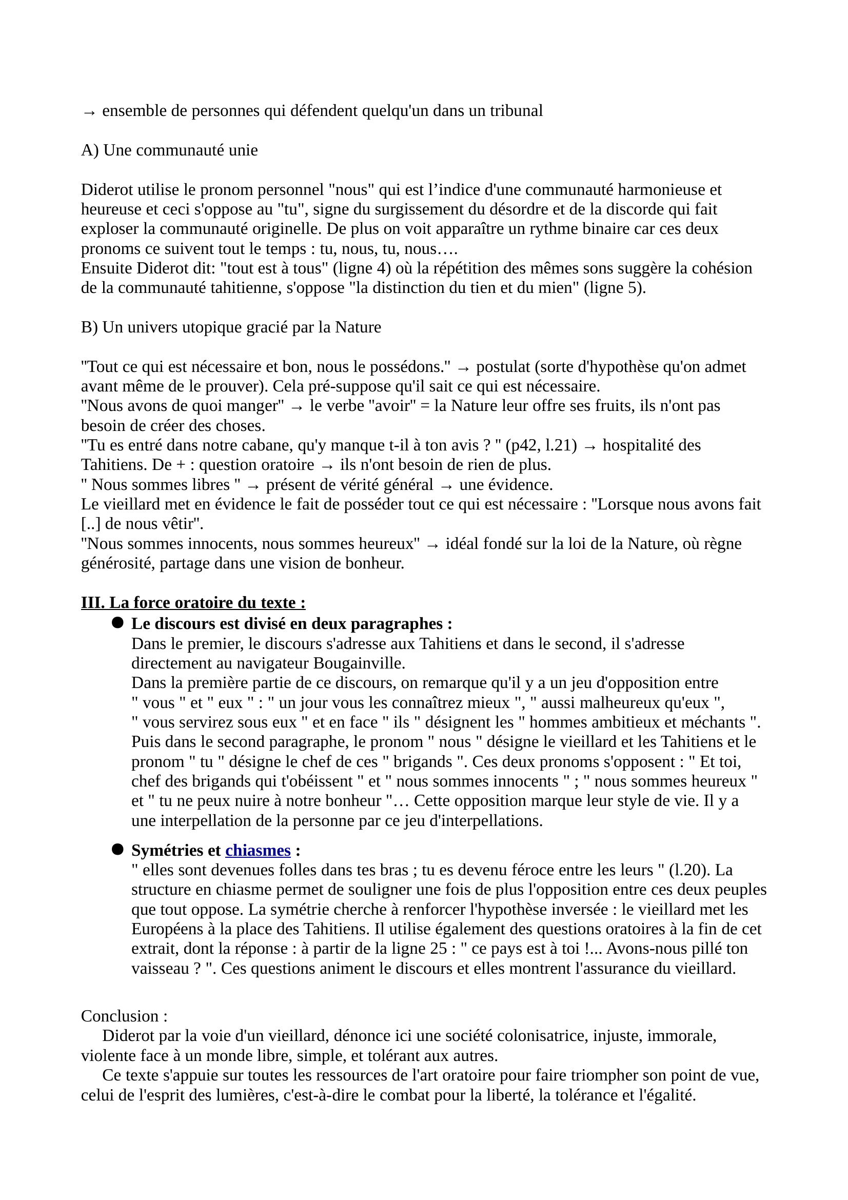 Prévisualisation du document Le vieillard. Supplément au voyage de Bougainville, de Diderot
