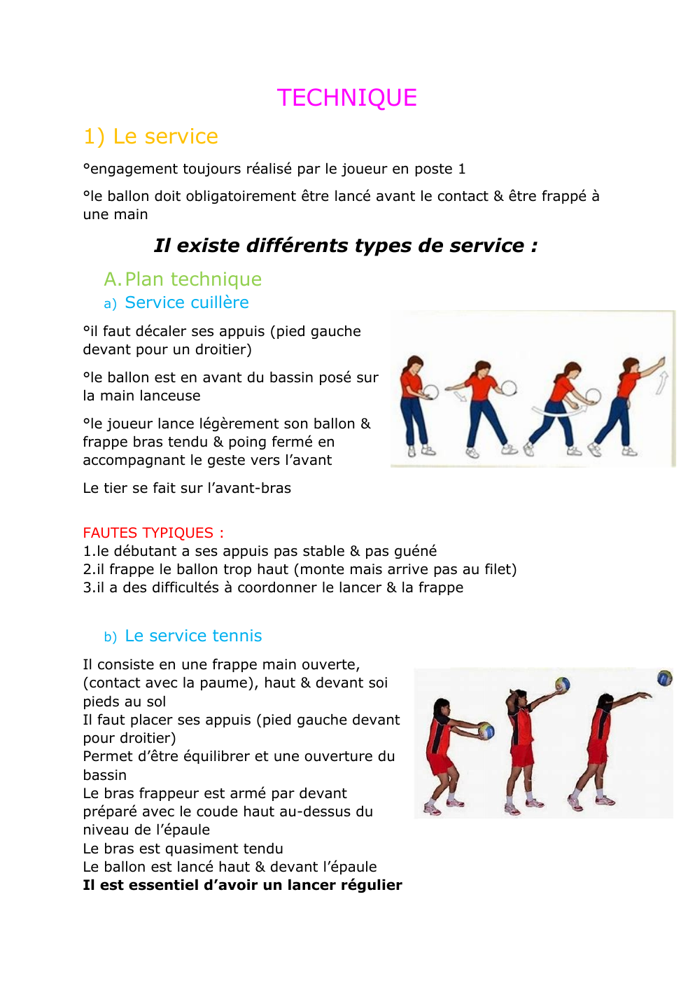 Prévisualisation du document Le volley Ball (présentation de l'activité)