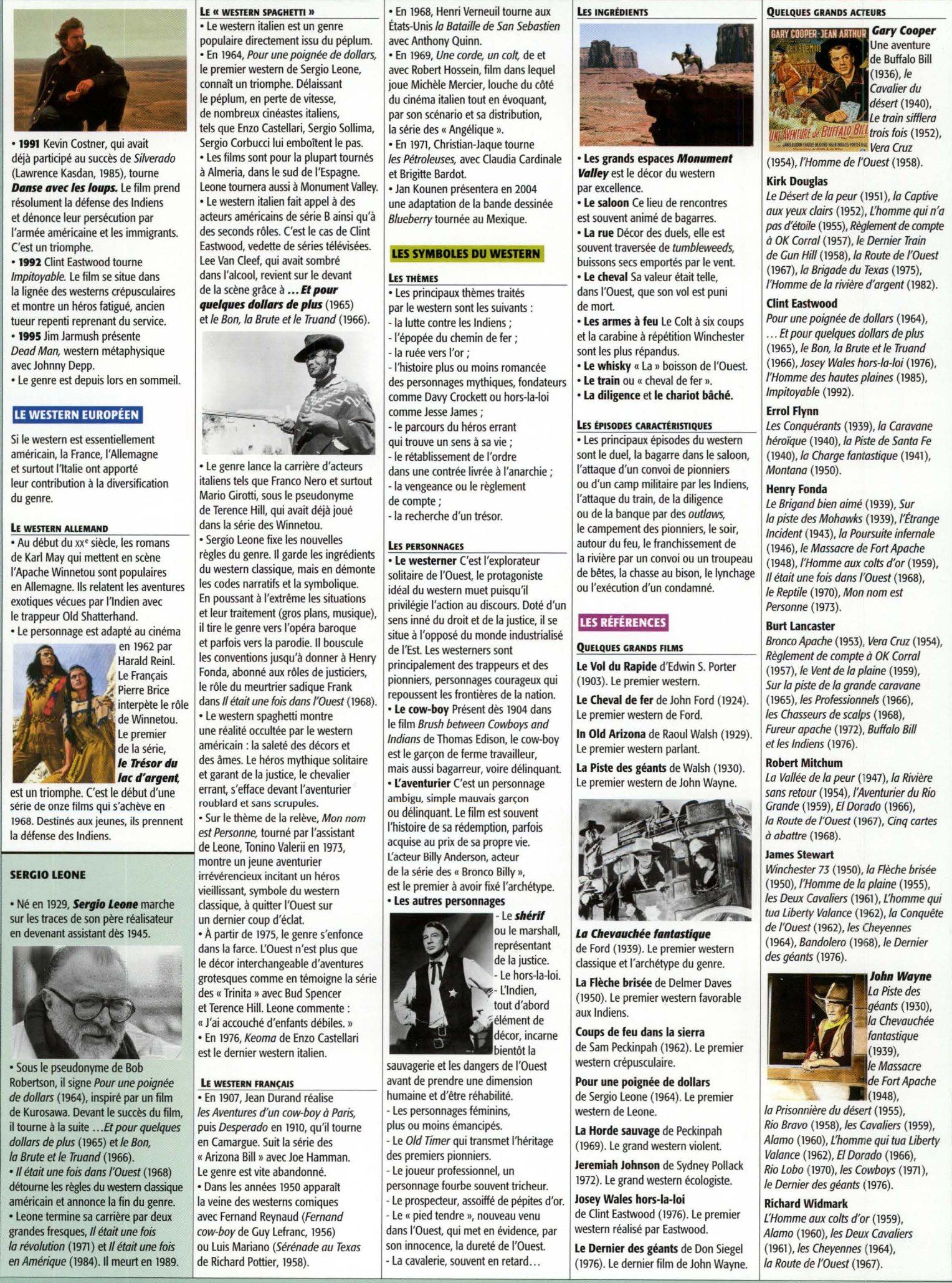 Prévisualisation du document le western (Exposé – Art & Littérature – Collège/Lycée) IL ETAIT UNE FOIS DANS L'OUEST