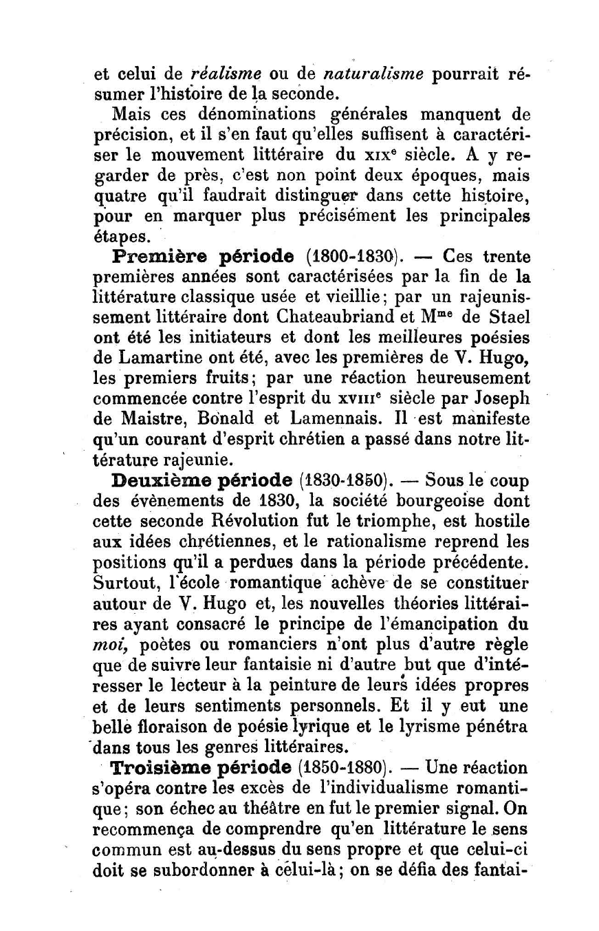 Prévisualisation du document LE XIXe SIÈCLE. - DE 1800 A 1830 (HISTOIRE DE LA LITTÉRATURE)