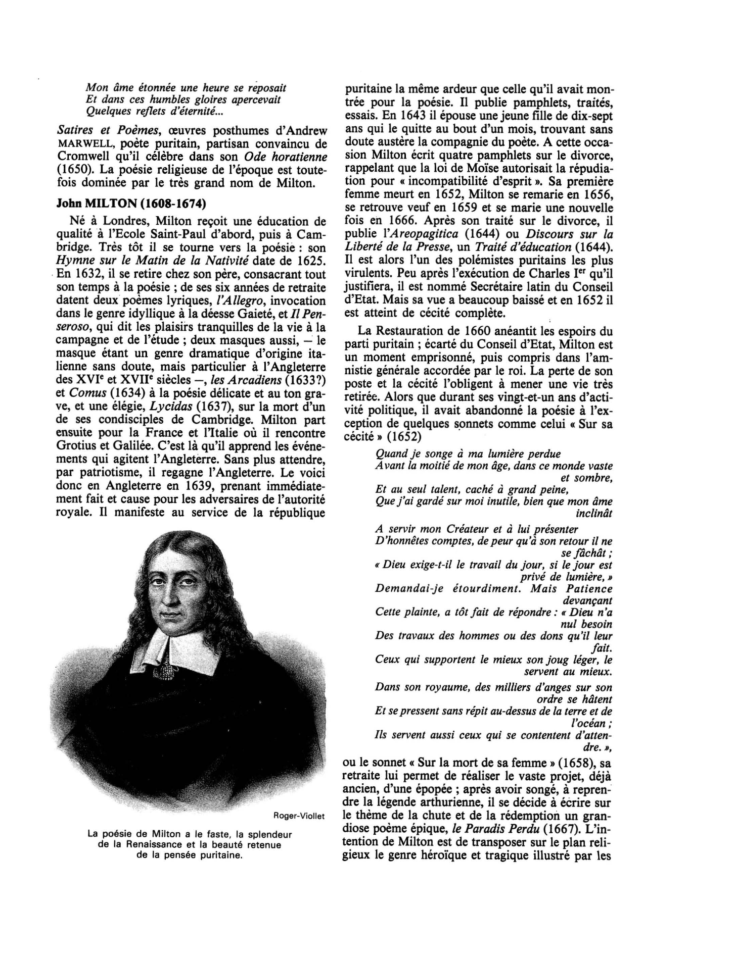 Prévisualisation du document Le XVIIe siècle en littérature en Angleterre