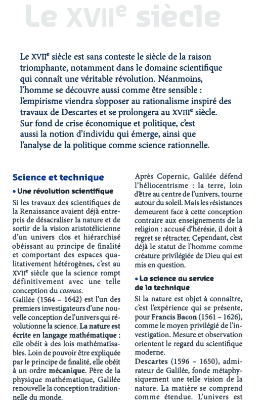 Prévisualisation du document Le XVIIe siècle
Le xvne siècle est sans conteste le siècle de la raison
triomphante, notamment dans le domaine scientifique...