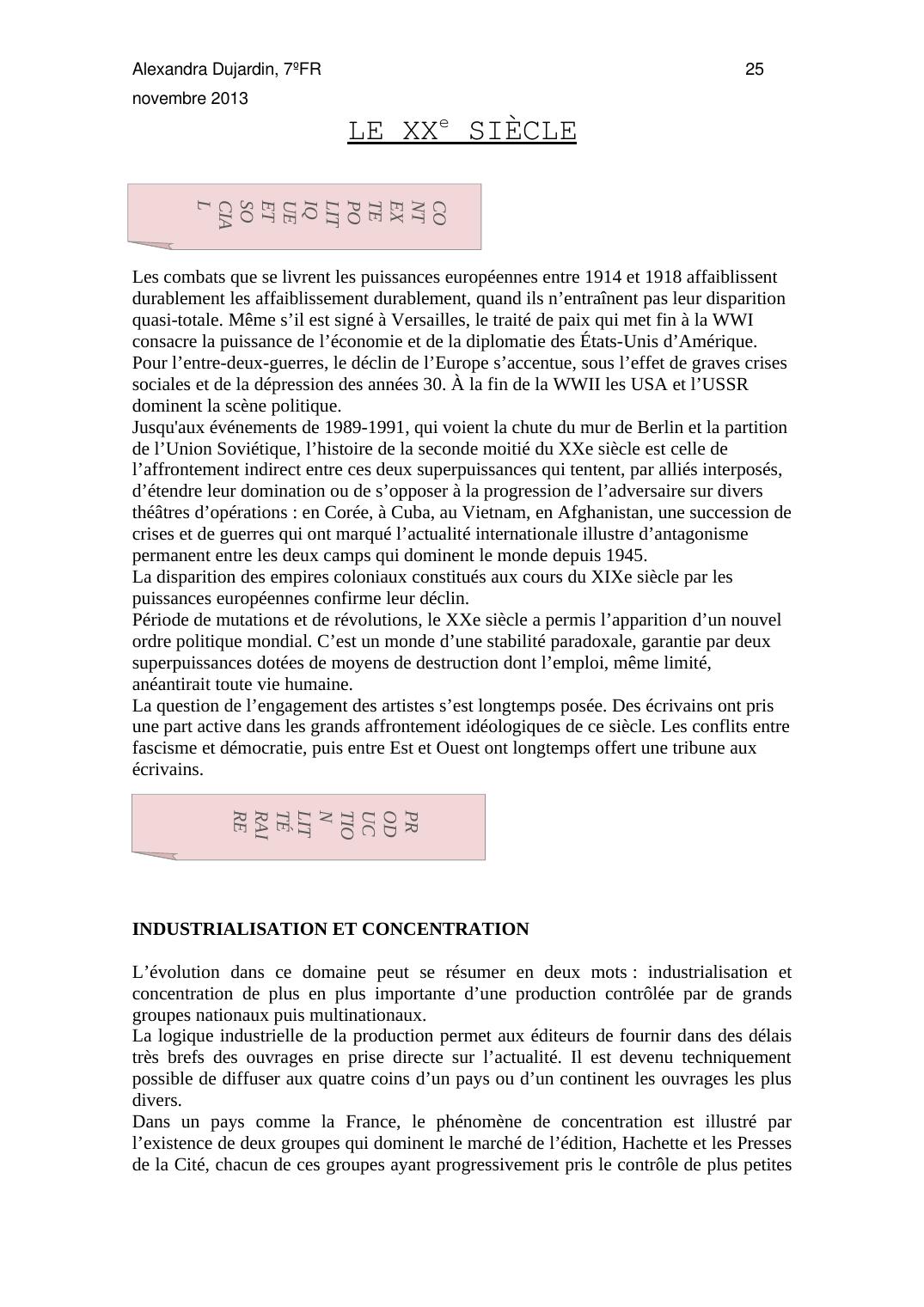 Prévisualisation du document Le XXe siècle