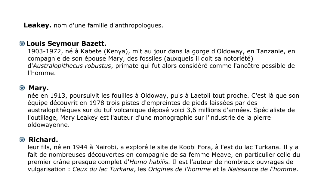 Prévisualisation du document Leakey.
