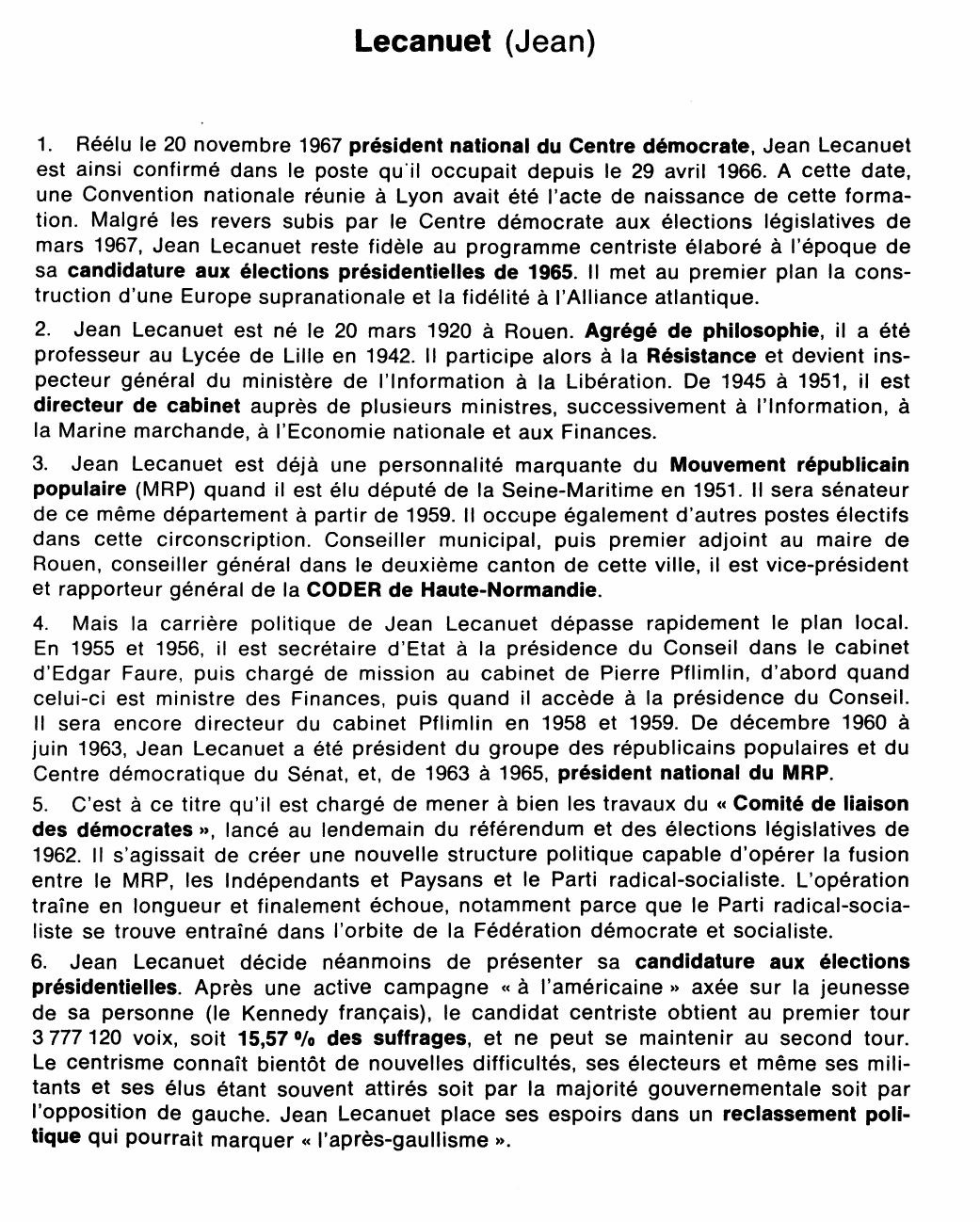 Prévisualisation du document Lecanuet (Jean)